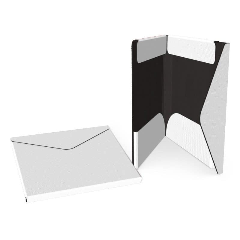 Custom Portfolio 2 Pocket Folder w/ Snap or Velcro (10"x12"x1.125") - 4