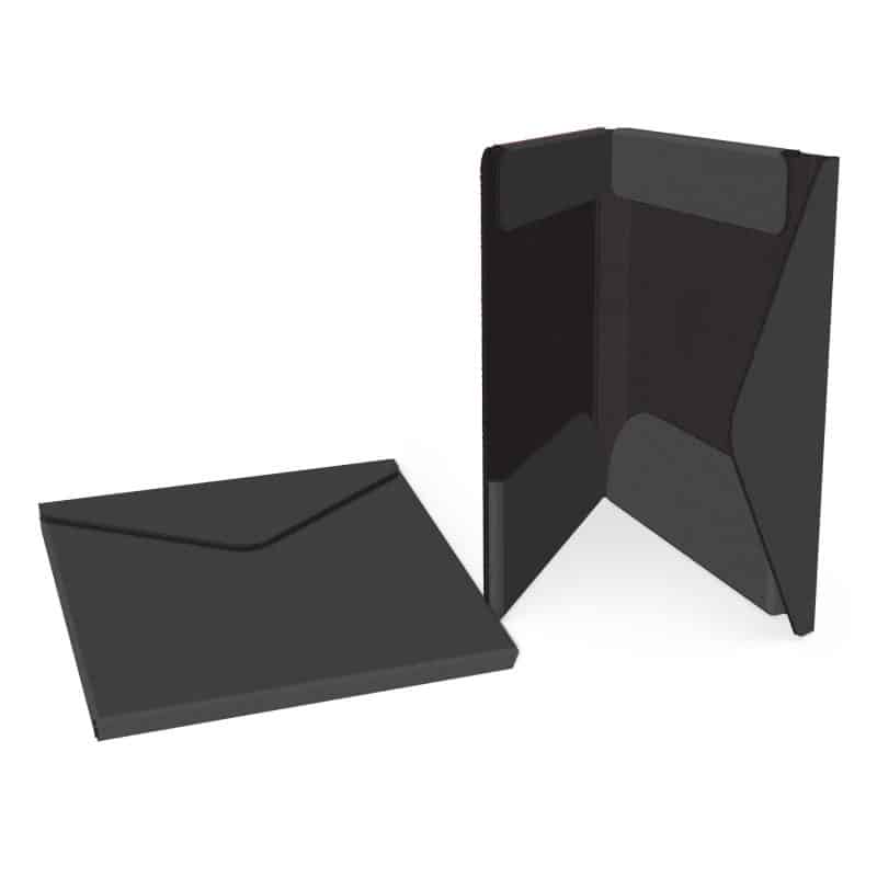 Custom Portfolio 2 Pocket Folder w/ Snap or Velcro (10"x12"x1.125") - 8