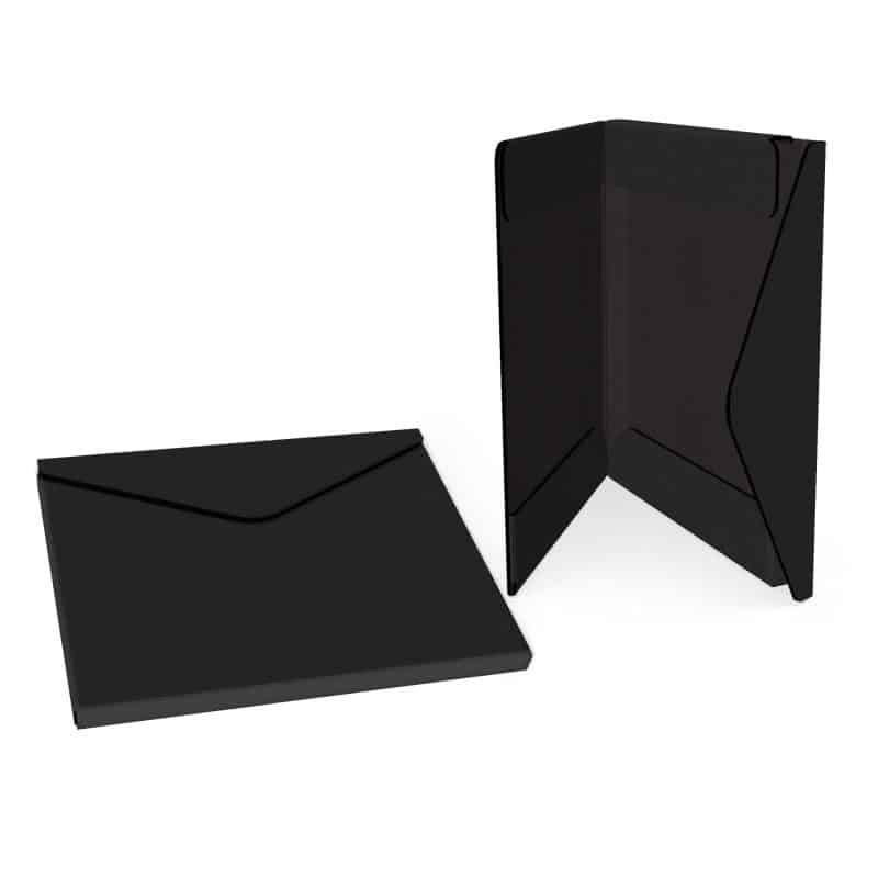 Custom Portfolio 2 Pocket Folder w/ Snap or Velcro (12.5"x10"x0.75") - 4