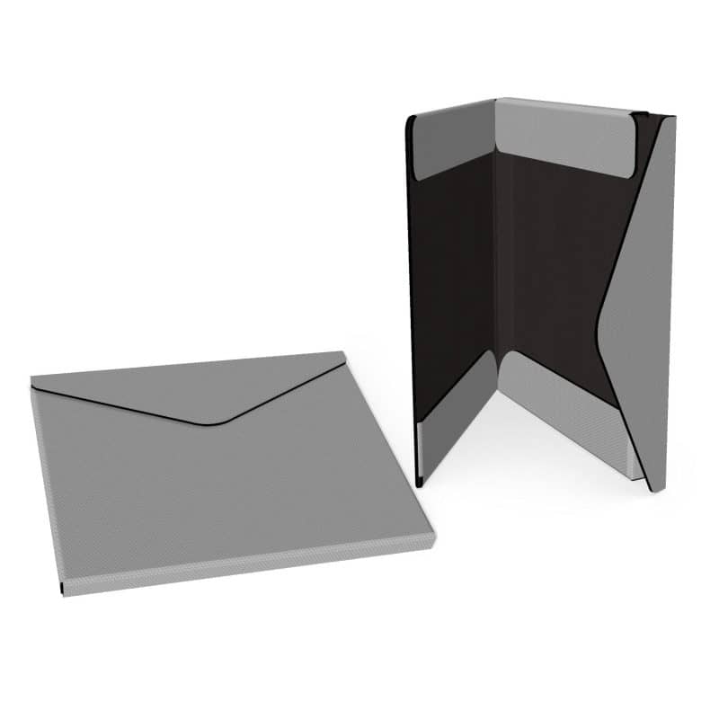 Custom Portfolio 2 Pocket Folder w/ Snap or Velcro (12.5"x10"x0.75") - 6