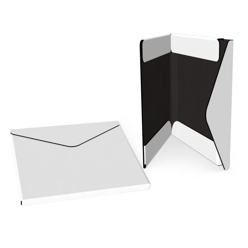 Custom Portfolio 2 Pocket Folder w/ Snap or Velcro (12.5"x10"x0.75") - 7
