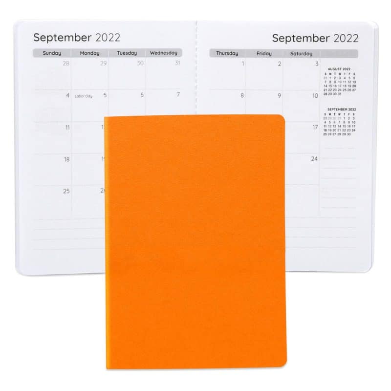 Custom Senzabrite Faux Leather Commuter Monthly Planner - 1