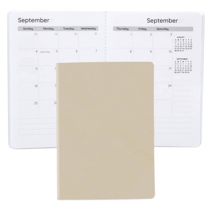 Custom Senzabrite Faux Leather Commuter Monthly Planner - 6