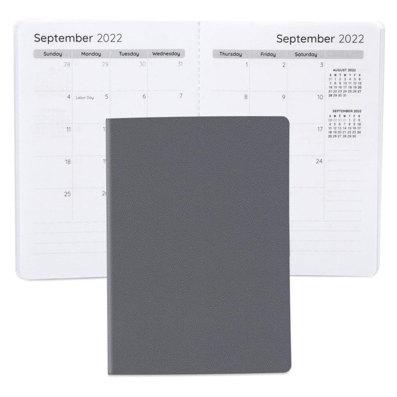 Custom Senzabrite Faux Leather Commuter Monthly Planner - 8