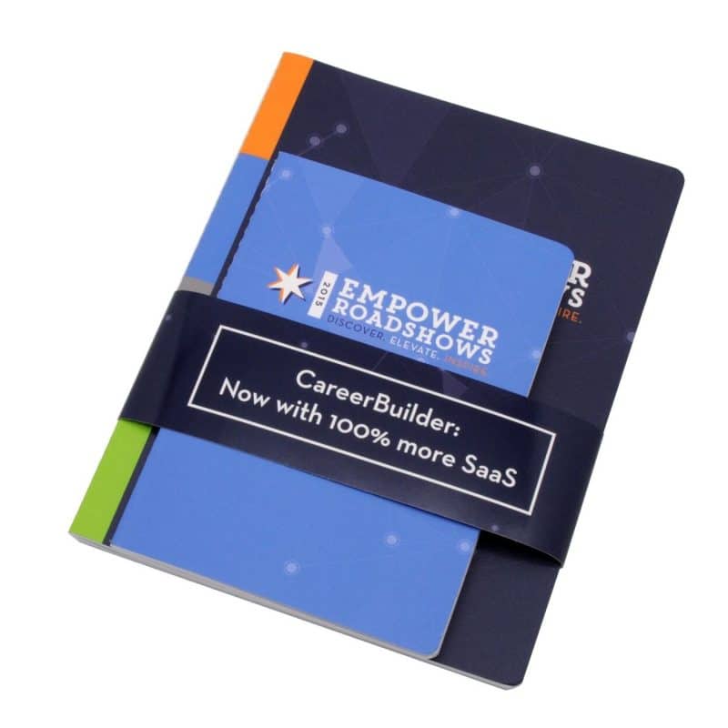 Custom Set of 2 Full Color Commuter Journals with Belly Band - 1