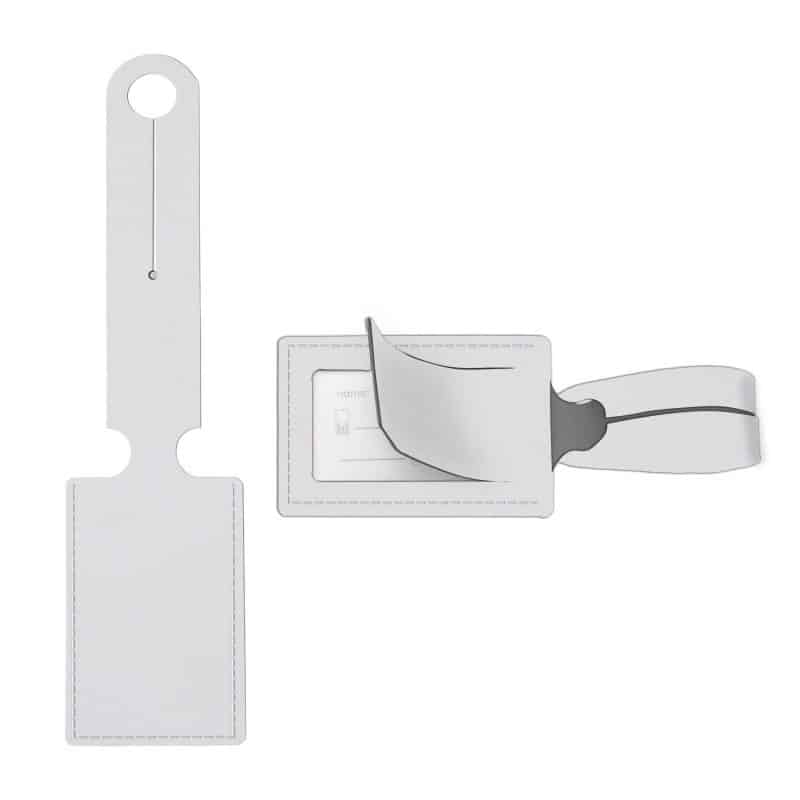 Custom Classic Leather Luggage Tag - 1