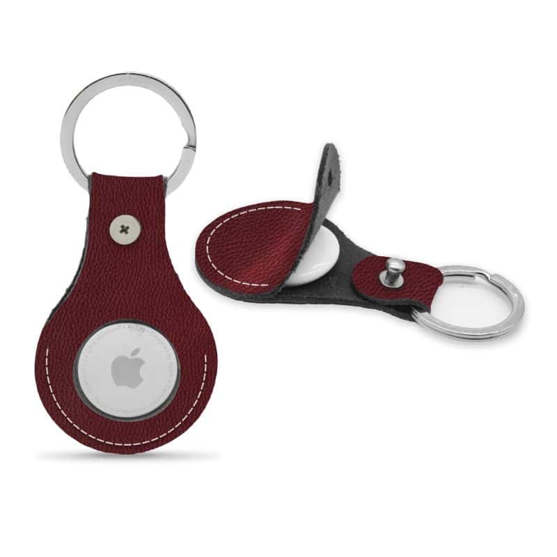 Custom Classic Premium Leather Airtag Holder - 2