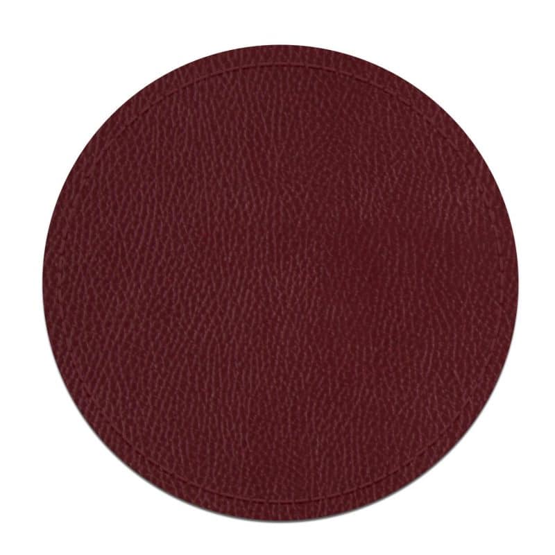 Custom Classic Round Leather Coasters - 3