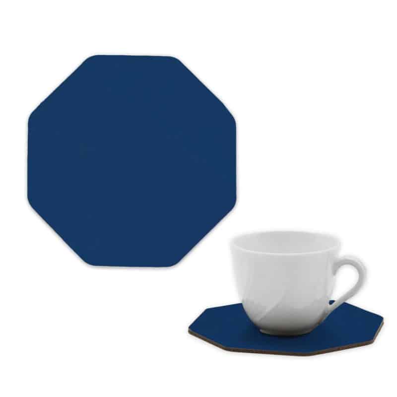 Custom Modern Octogonal Leather Coasters - 2