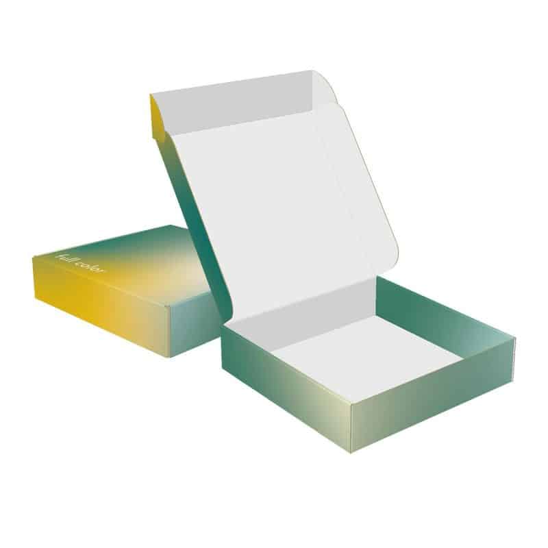 Custom E-flute Full Color Custom Mailer Boxes - 13" x 13" x 3"