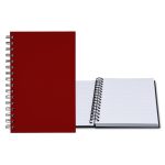 Custom 5.25" x 8.25" Premium Leather Spiral Journal - 5