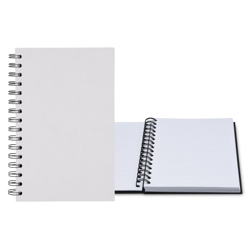 Custom 5.25" x 8.25" Premium Leather Spiral Journal - 9