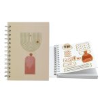 Custom 5" x 7" Full Color Spiral Sticker Journal