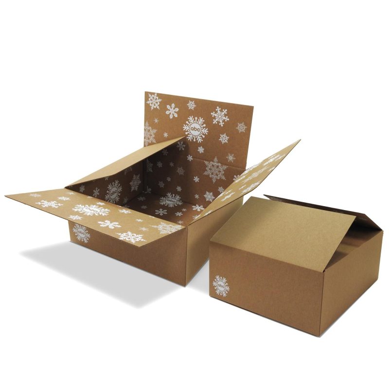 Custom Full Color B-Flute Shipmaster Box Large Size 18" x 18" x 8"