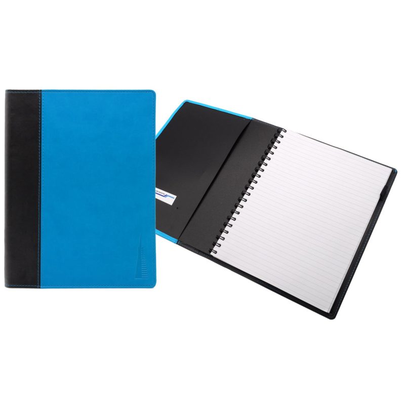 Custom 8" x 10.5" Refillable Market St. Spiral Journal Notebook - 1